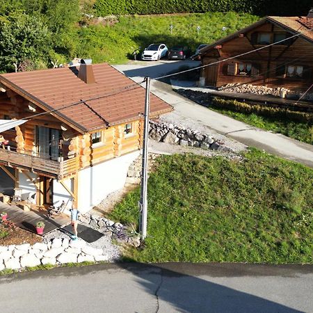 Chalet Anzac Chalet 5 Etoiles En Rondins Tout Neuf Unique Dans Les Aravis Les Villards-sur-Thônes Exterior photo