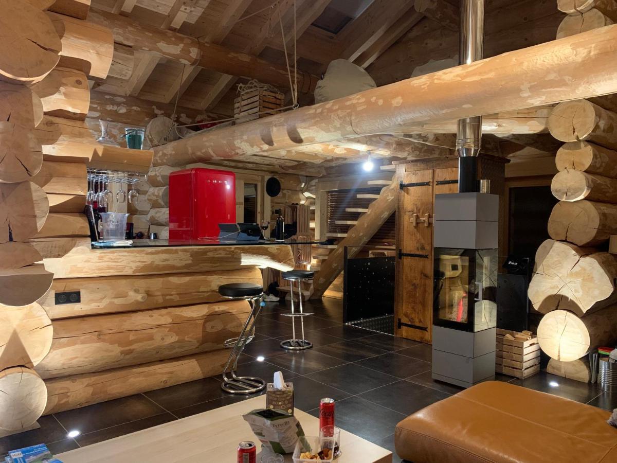 Chalet Anzac Chalet 5 Etoiles En Rondins Tout Neuf Unique Dans Les Aravis Les Villards-sur-Thônes Exterior photo