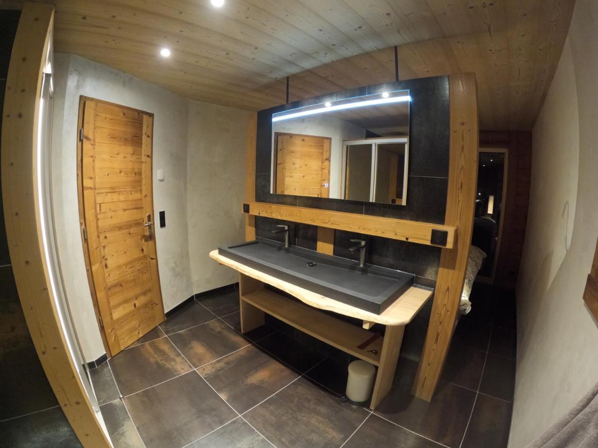 Chalet Anzac Chalet 5 Etoiles En Rondins Tout Neuf Unique Dans Les Aravis Les Villards-sur-Thônes Exterior photo