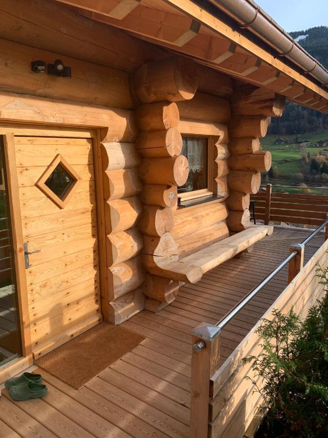 Chalet Anzac Chalet 5 Etoiles En Rondins Tout Neuf Unique Dans Les Aravis Les Villards-sur-Thônes Exterior photo