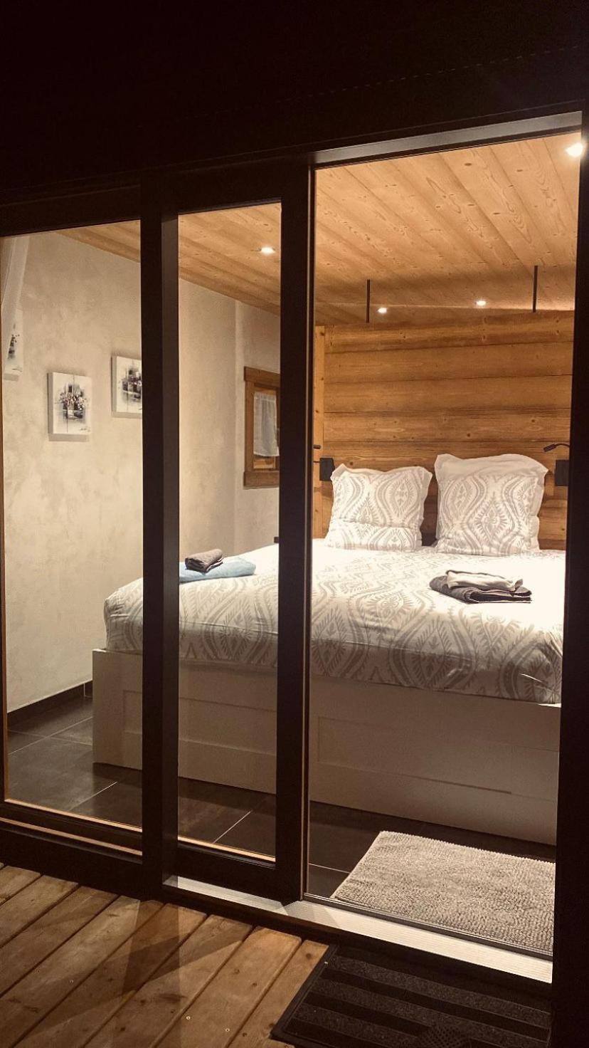 Chalet Anzac Chalet 5 Etoiles En Rondins Tout Neuf Unique Dans Les Aravis Les Villards-sur-Thônes Exterior photo