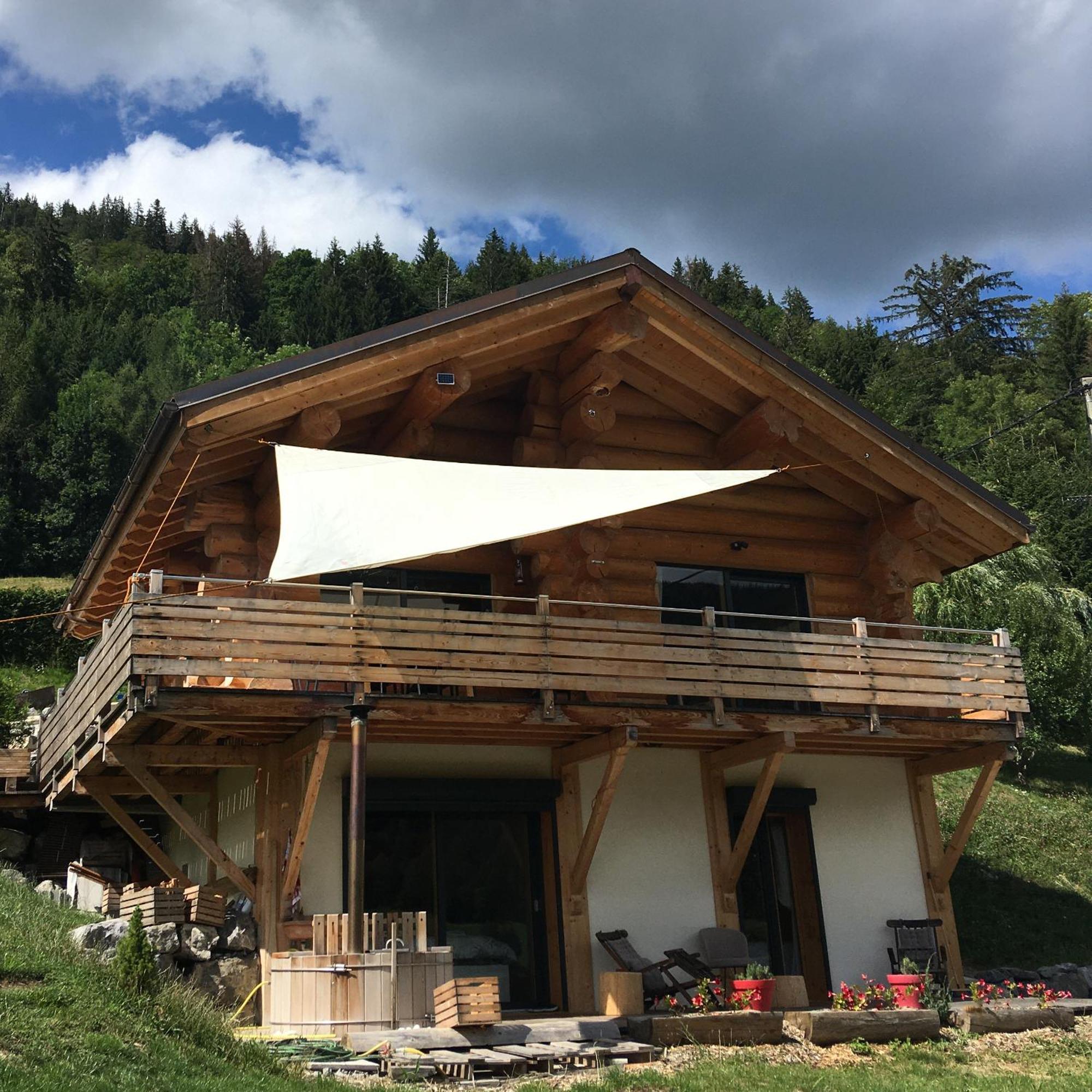 Chalet Anzac Chalet 5 Etoiles En Rondins Tout Neuf Unique Dans Les Aravis Les Villards-sur-Thônes Exterior photo